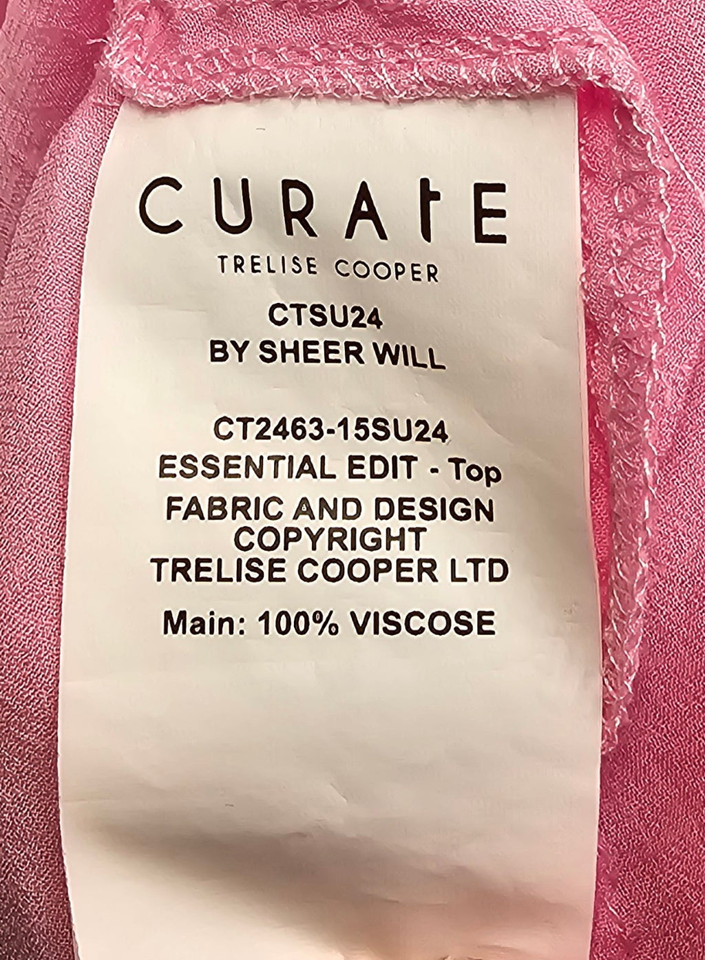 Trelise Cooper Pink Midi Dress 100% Viscose - XL image 4