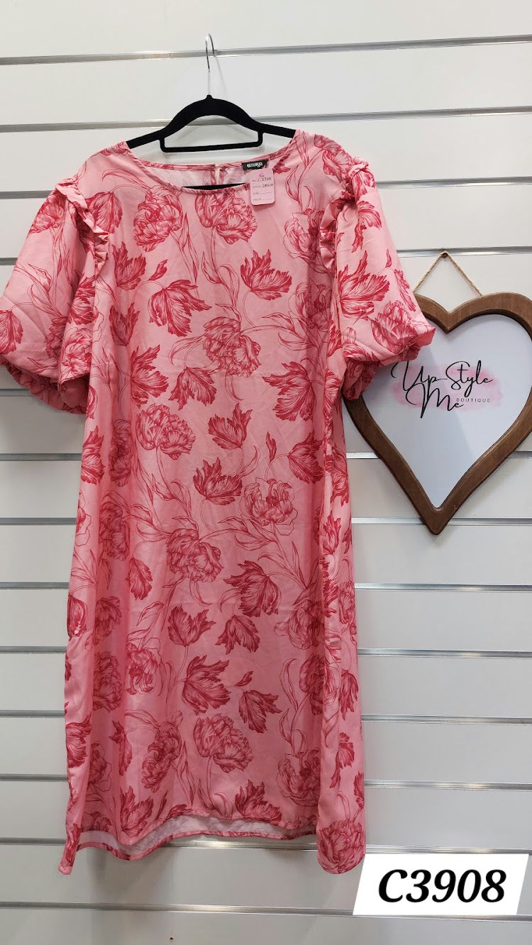 Emerge Puff Sleeve Dress - M