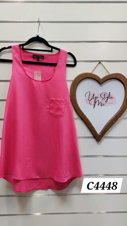 Redberry Hot Pink Singlet - S