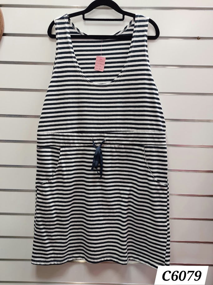 Black And White Summer Dress -16