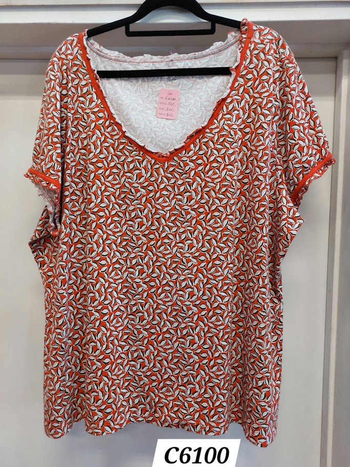 Coral Short Sleeve Shirt - 3XL