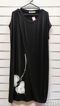 OBI Black Floral Dress - 10