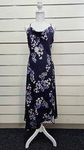 Pagani Navy Floral Strappy Maxi Dress - 18