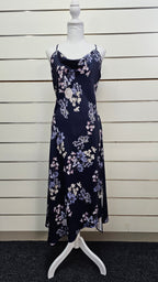 Pagani Navy Floral Strappy Maxi Dress - 18