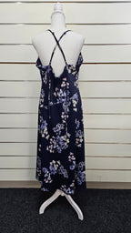 Pagani Navy Floral Strappy Maxi Dress - 18