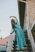 Spell 3/4 Sleeve Dress, Cotton, And Linen Blend - M