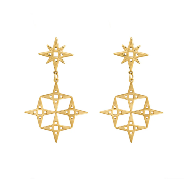 Constellation Earrings - Gold Plated