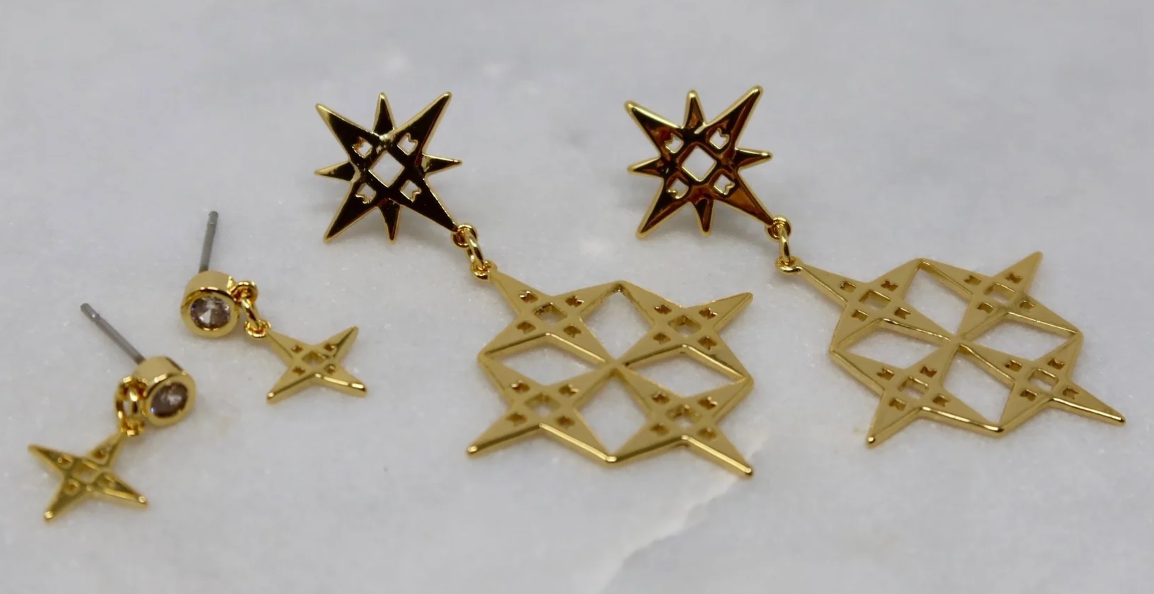 Constellation Earrings - Gold Plated