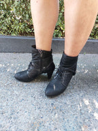 Softwaves Black Leather Ankle Boots - 42 image 1