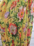 Green Floral Print Fashion Scarf image 0
