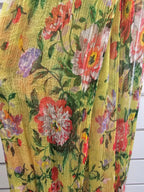 Green Floral Print Fashion Scarf image 0