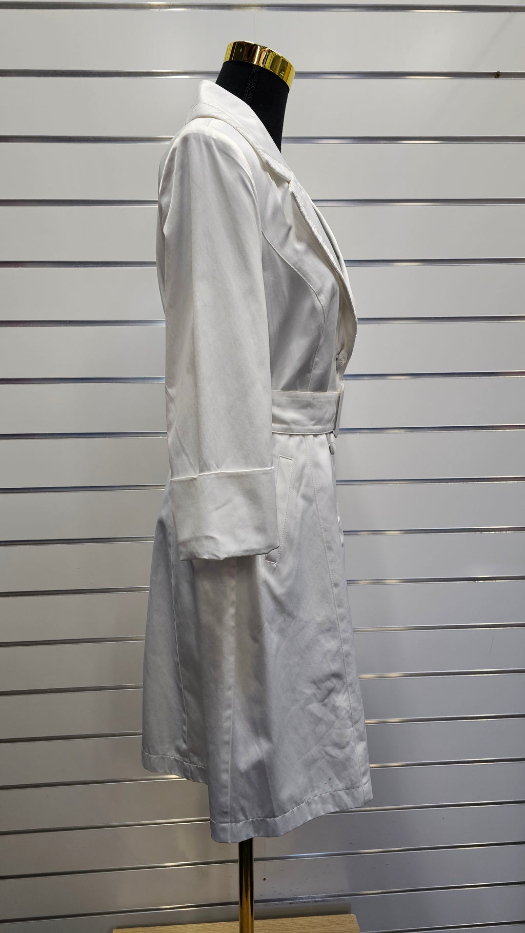 Jacqui-E White Coat With A Belt - 12 image 1