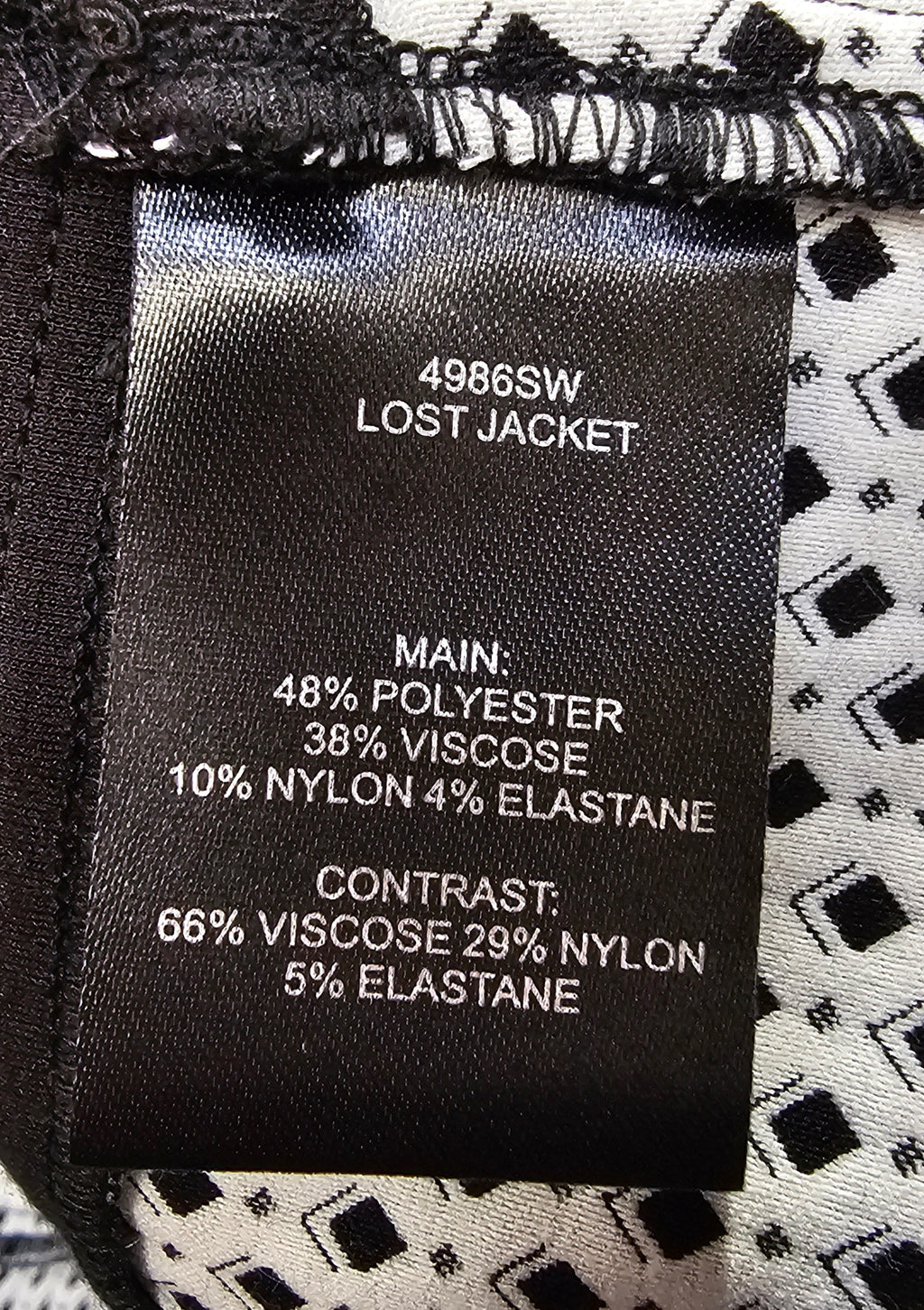 Verge Black And White Jacket - XL image 4