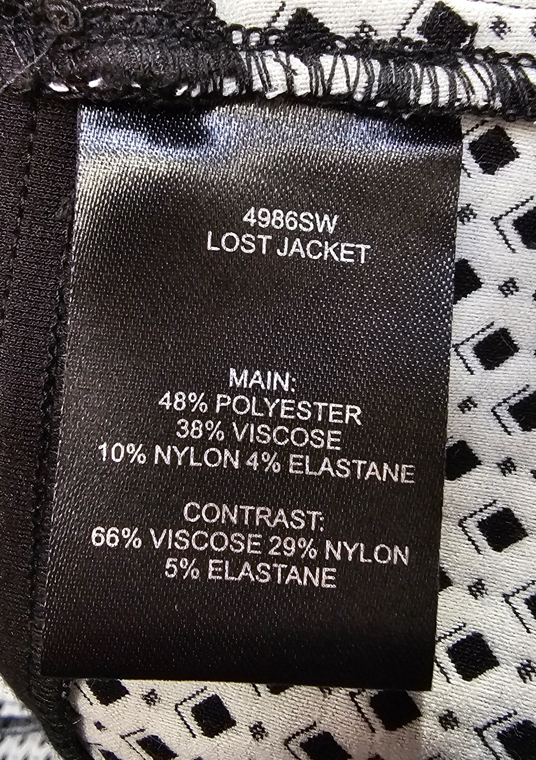 Verge Black And White Jacket - XL image 4