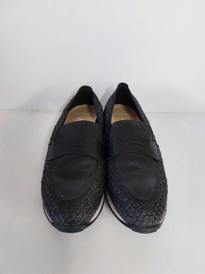 Hispanitas Black Pleather Wedged Slip On Shoe - 40 image 1