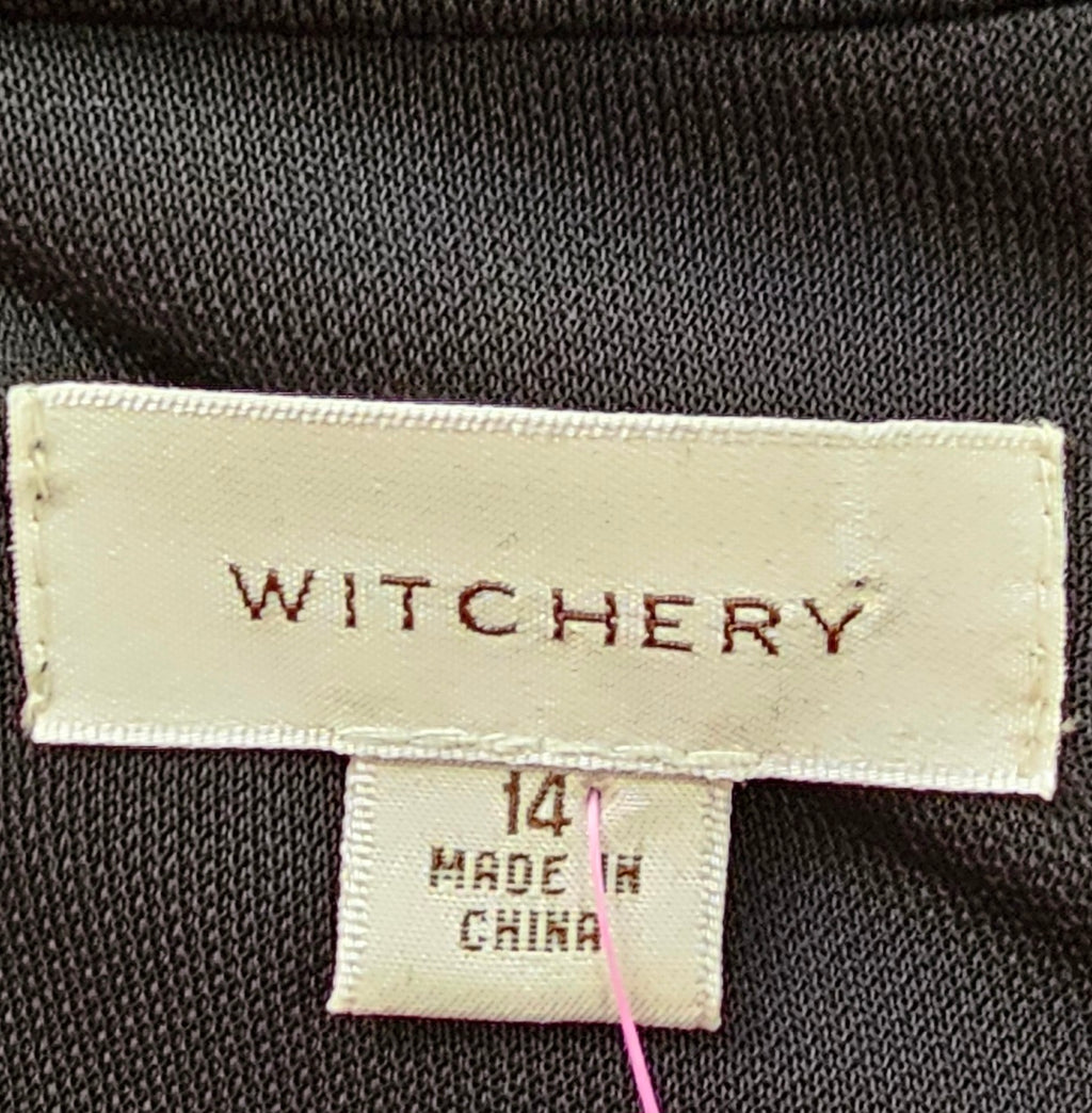 Witchery black dress 100% Viscose - size 14 image 5
