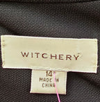 Witchery black dress 100% Viscose - size 14 image 5
