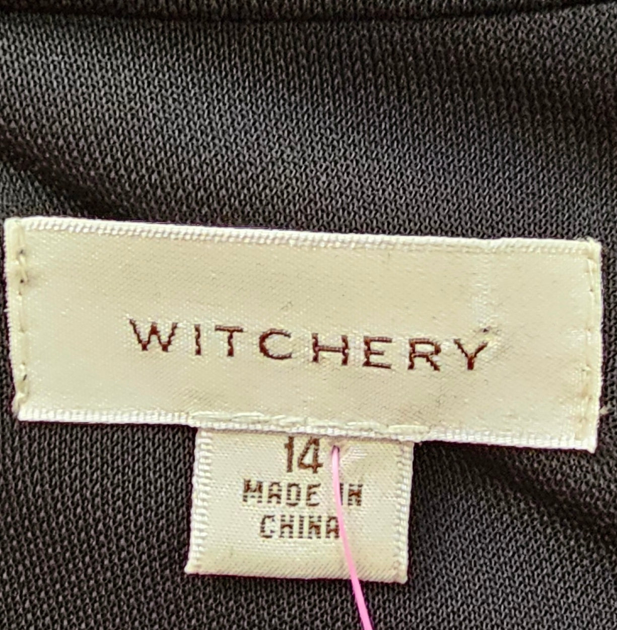 Witchery black dress 100% Viscose - size 14 image 5