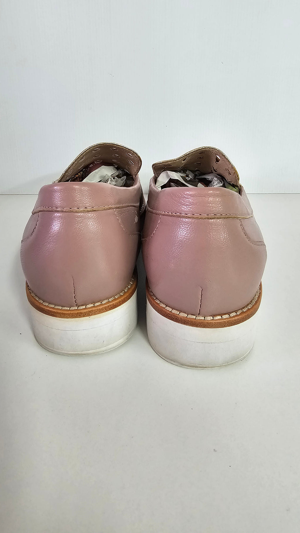 Mi Piaci Dusty Pink Leather Loafers - 38 image 2