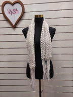 White Knitted Scarf image 1