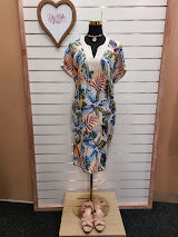 Regatta Linen Dress with Leaves - 12 image 0