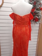 Red Lace Evening Gown - L image 3