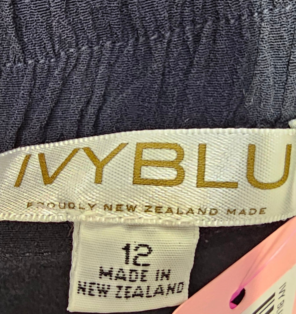 Ivyblue Black 100% Viscose Drop Crotch Shorts - 12 image 2