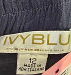 Ivyblue Black 100% Viscose Drop Crotch Shorts - 12 image 2