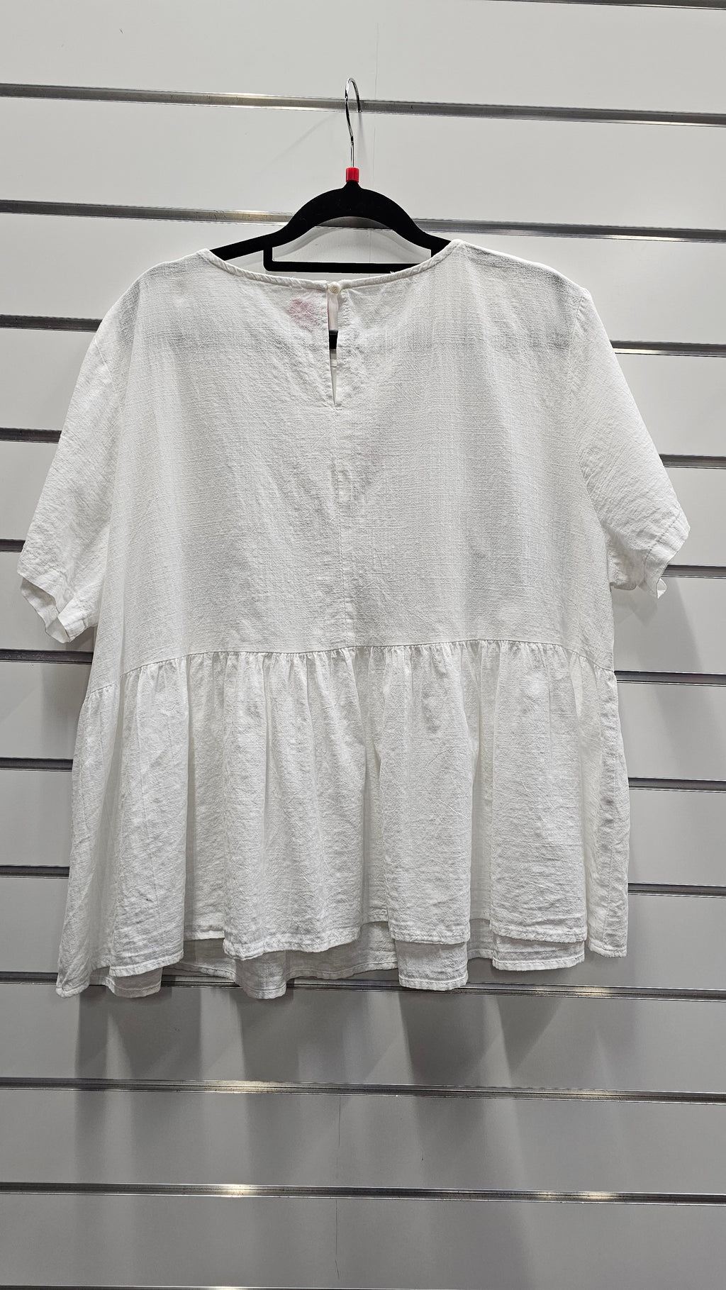 White Linen Blouse - L image 1