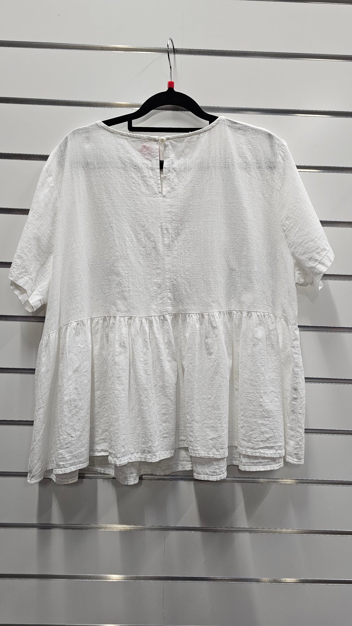 White Linen Blouse - L image 1