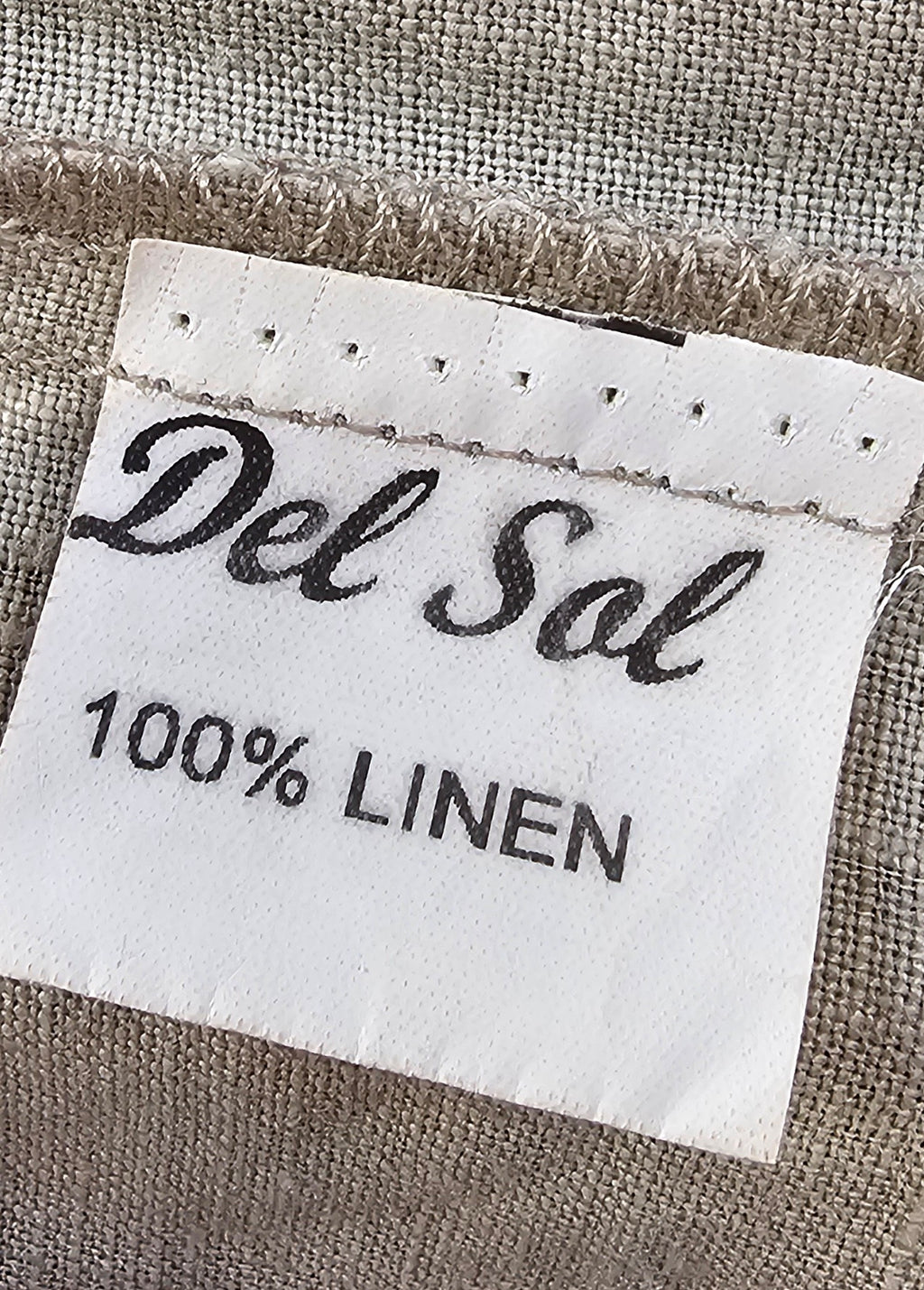 Del Sol 100% Linen Dress - L image 4