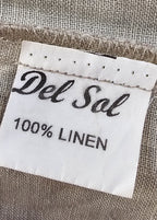 Del Sol 100% Linen Dress - L image 4