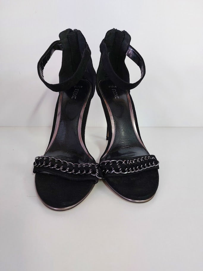 Next Black Heels With Chain Detail - 40 image 2