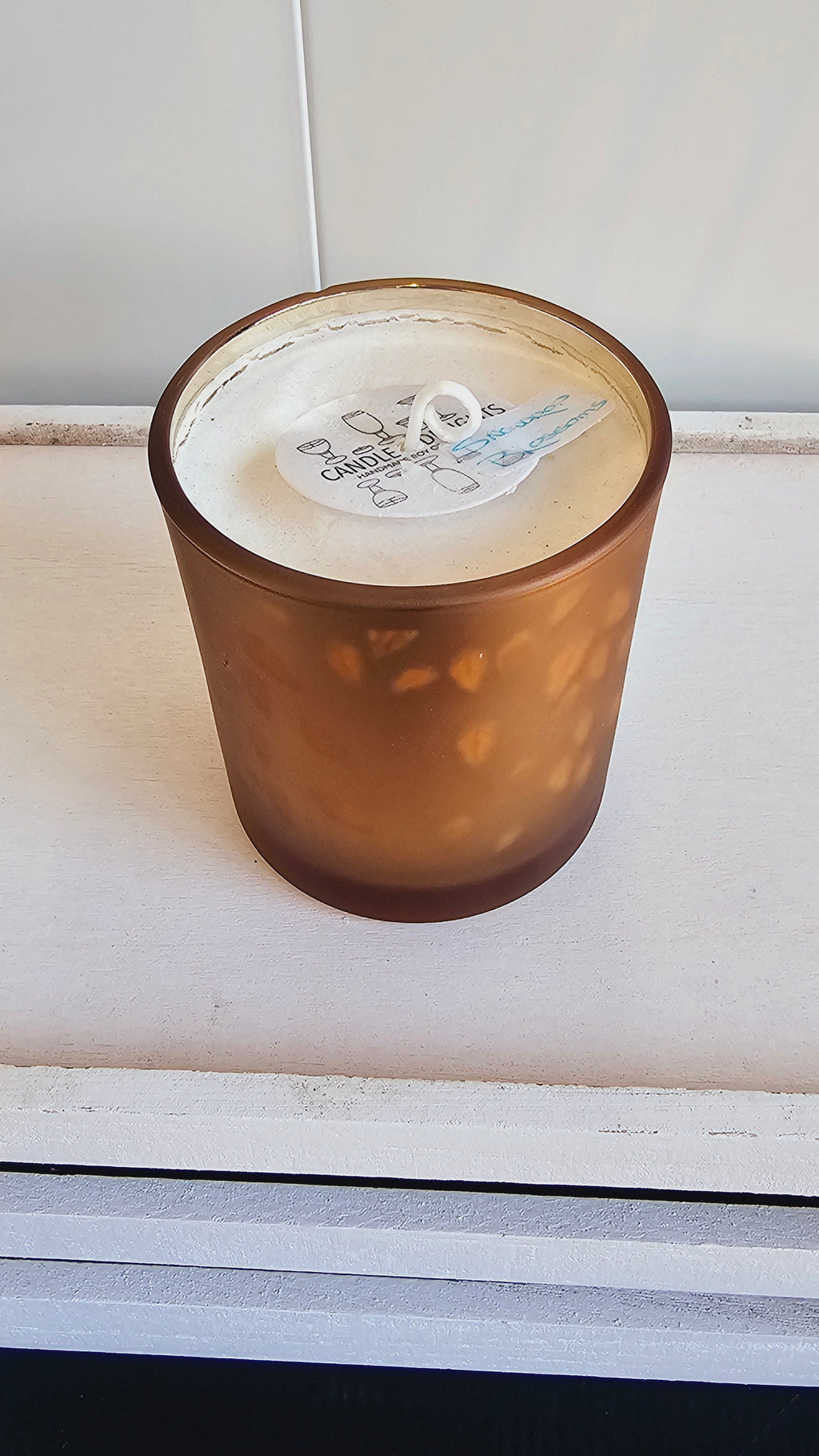 Gold Glass Candle image 1