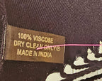 Classic Black 100% Viscose Scarf image 2