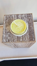 Shabby Chic Candle Holder with Light Green Candle image 2