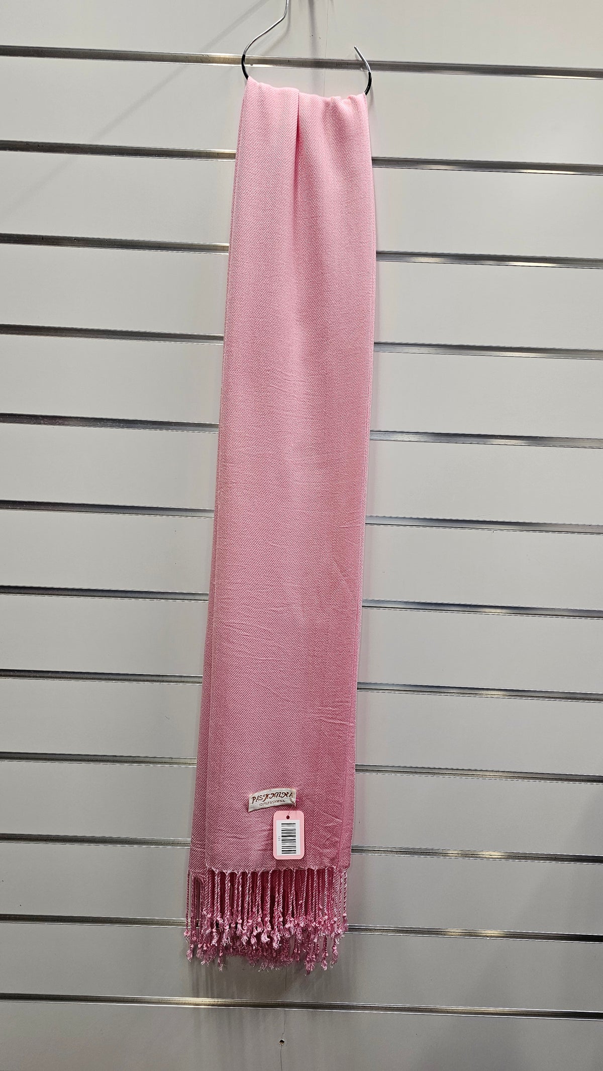 100% Pashmina Pink Scarf image 0