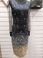 Black & Yellow Spotty Dress - M image 1