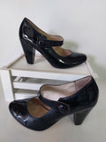 Isabella Anselmi Black Patent Heels - 38.5 image 0
