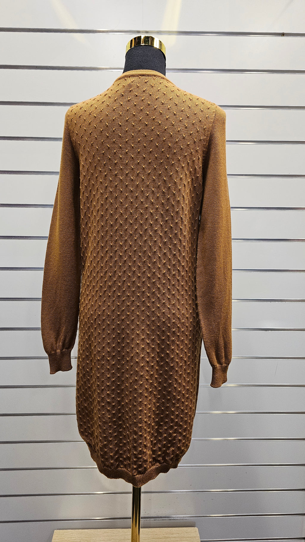 Standard Issue Mustard Knitted 100% Merino Dress  - M image 2