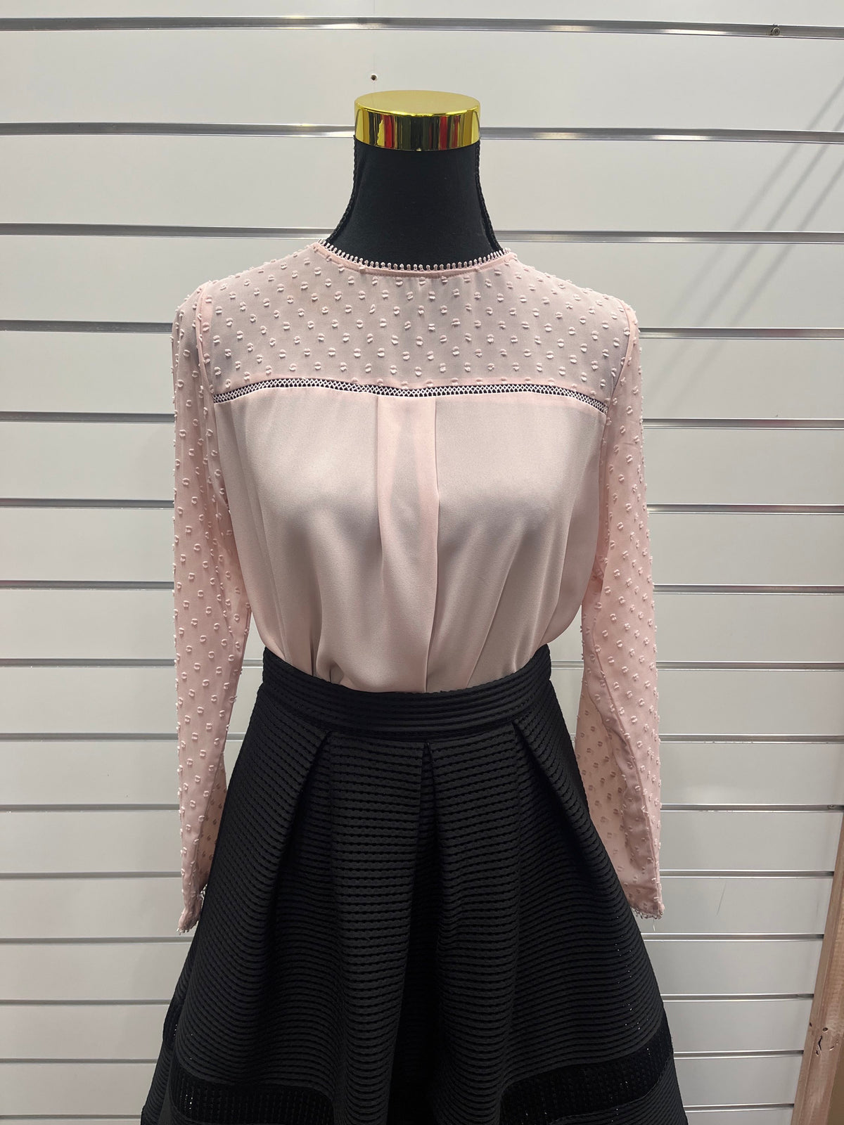 Zara Basic Blush Blouse - S image 1