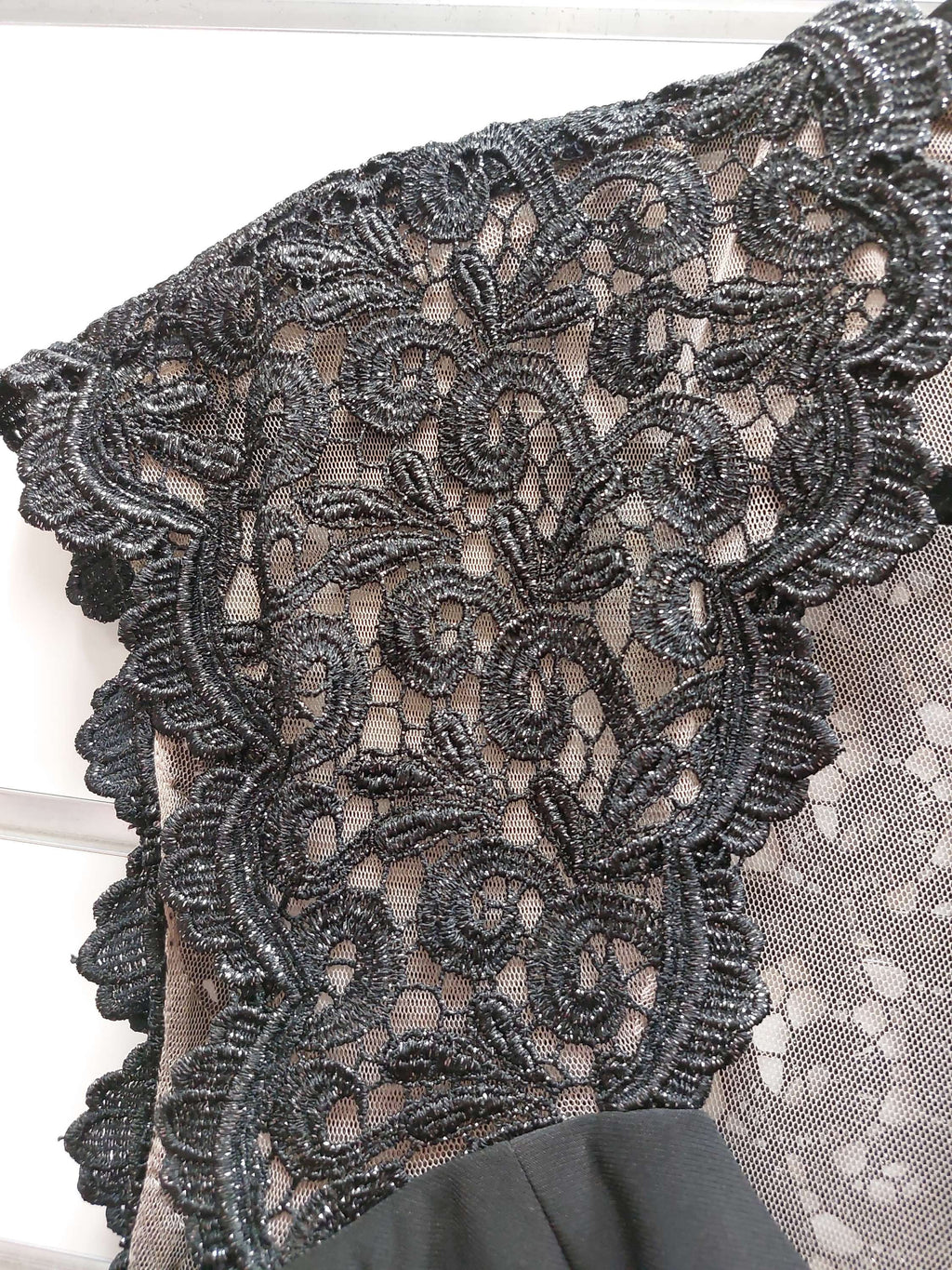 Xscape Black Lace Dress - 16 image 1