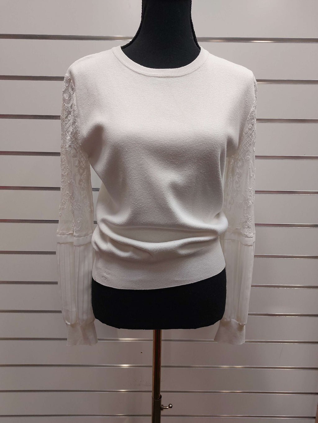 Derhy Cream Knit Jersey - S image 0