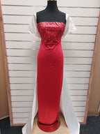 Shein Red & White Dress - L image 0