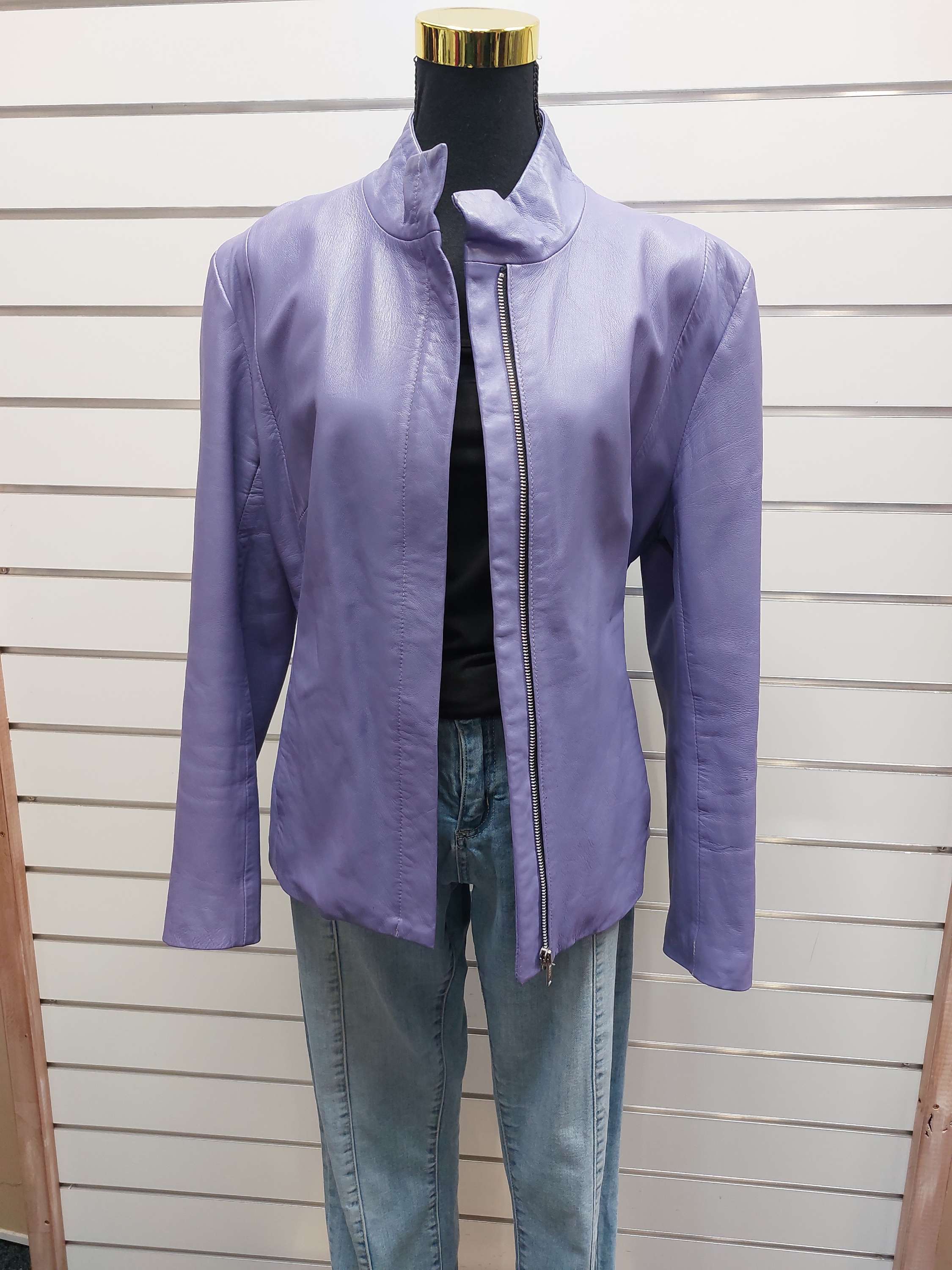 Noble Purple Leather Jacket - XL image 0