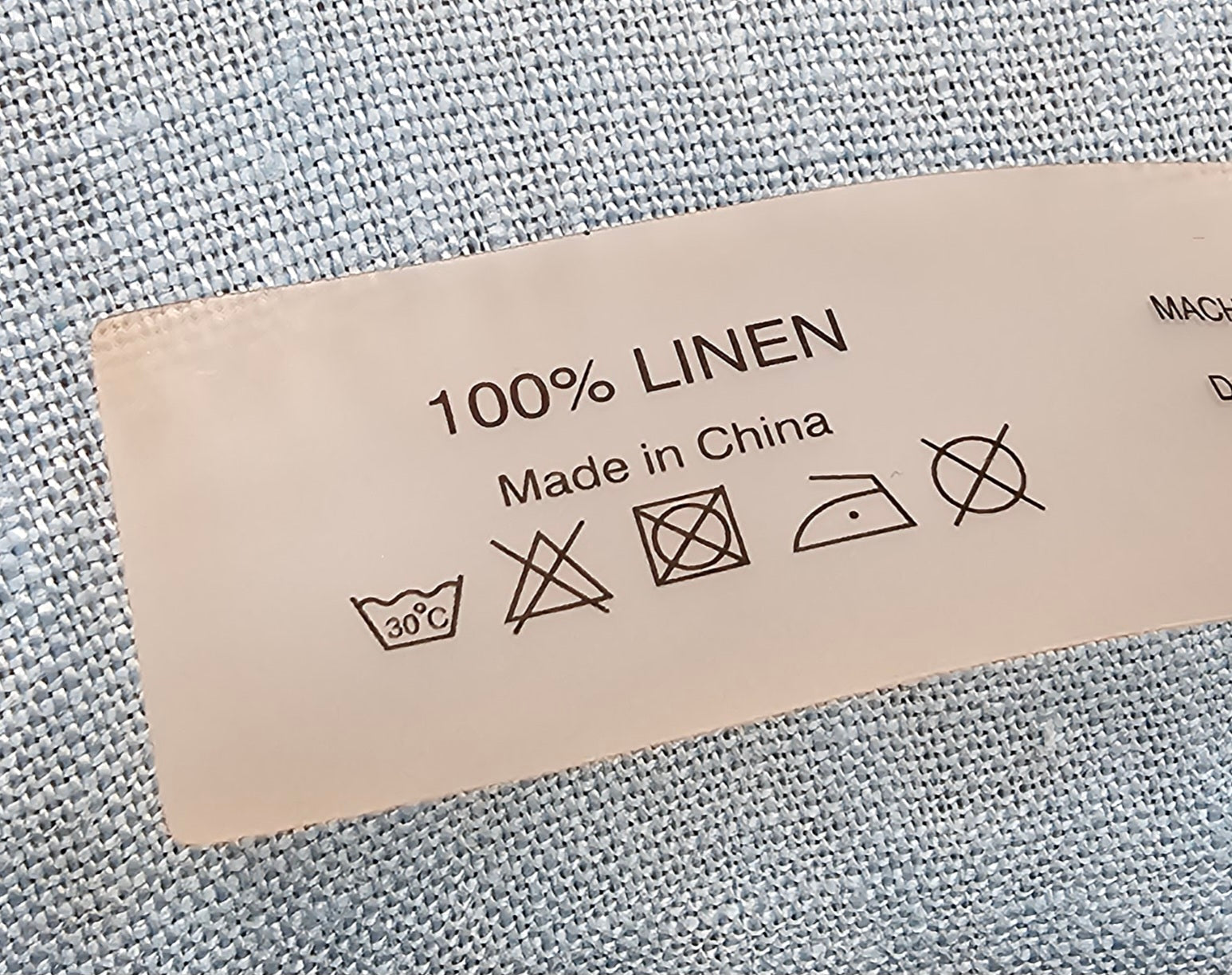 Blue 100% Linen Dress - 12 image 3