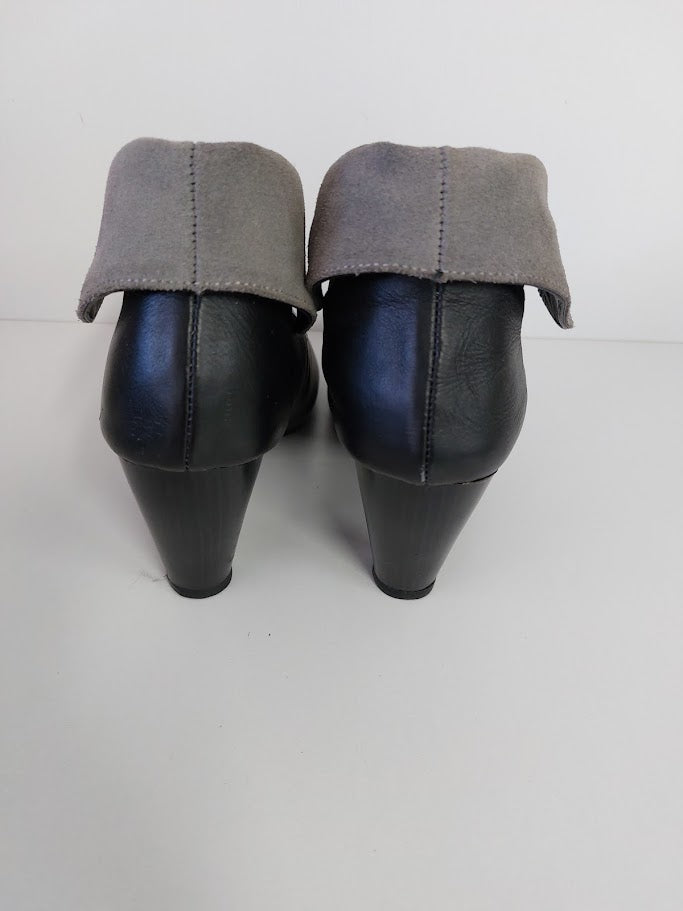 Bebe Black Pleather Ankle Boots - 7/8 image 2