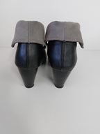 Bebe Black Pleather Ankle Boots - 7/8 image 2