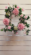 Pink Floral Cane Wreath image 0