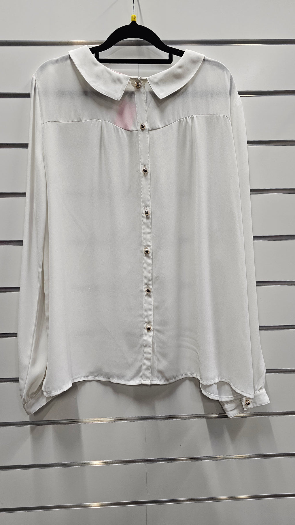 Vintage Rose white long sleeve blouse - size 16 image 1